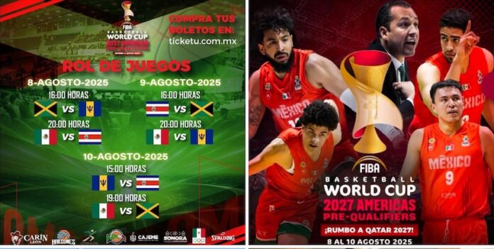 #Cajeme Impulsan torneo pre clasificatorio FIBA en Ciudad Obregón; con la participación de selecciones internacionales y talentos sonorenses, evento que generará una derrama económica superior a 4 millones de pesos.