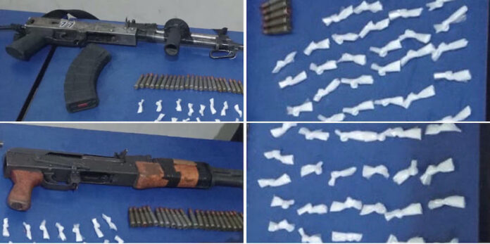 #Cajeme Detienen a 3 integrantes de grupo delictivo con armas y droga; fueron turnados al Ministerio Público, en Ciudad Obregón.