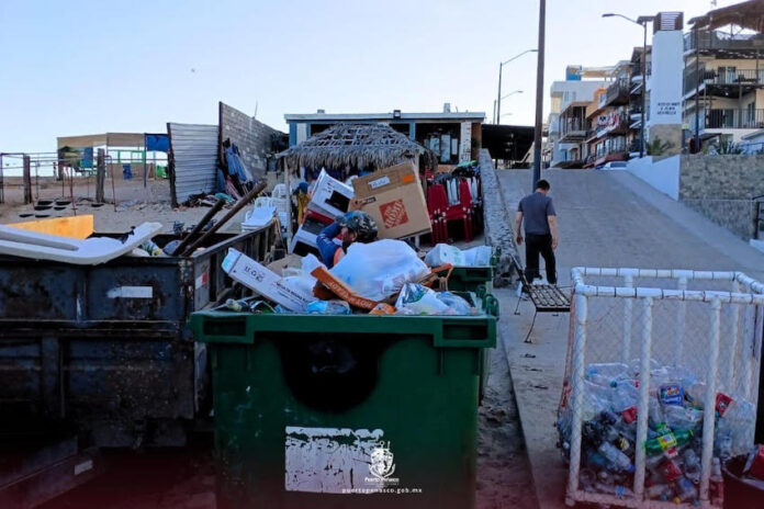 #Puerto Peñasco Refuerzan limpieza de playas con recolección de 56 toneladas de desechos; los trabajos se llevaron a cabo en las playas Mi Playa, El Mirador, Sandy Beach, Playa Hermosa y Bahía La Choya.