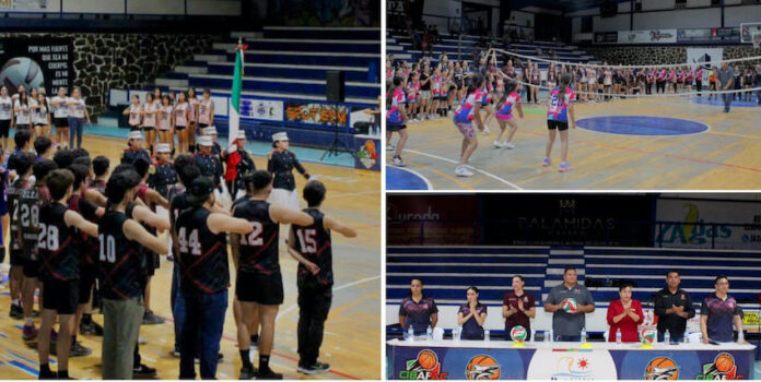 Inauguración del Torneo de Voleibol “Volley Fest” en Puerto Peñasco; un evento que reunió a jugadores, entrenadores, familias y autoridades en un ambiente lleno de alegría y convivencia deportiva.
