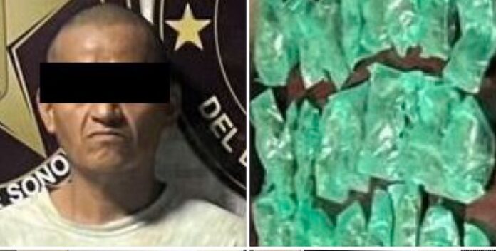 #SLRC Capturan a sujeto con droga; Jovani “N”, de 40 años de edad, fue asegurado en medio de un operativo policial en San Luis Río Colorado.
