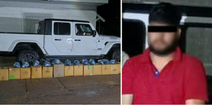 #Nogales Detenido con 72 mil cigarrillos de marihuana; también aseguraron bolsas con el posible narcótico, en operativo llevado a cabo en Nogales.