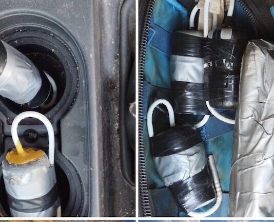 Decomisan fusiles de asalto, explosivo, material bélico y 7 camionetas