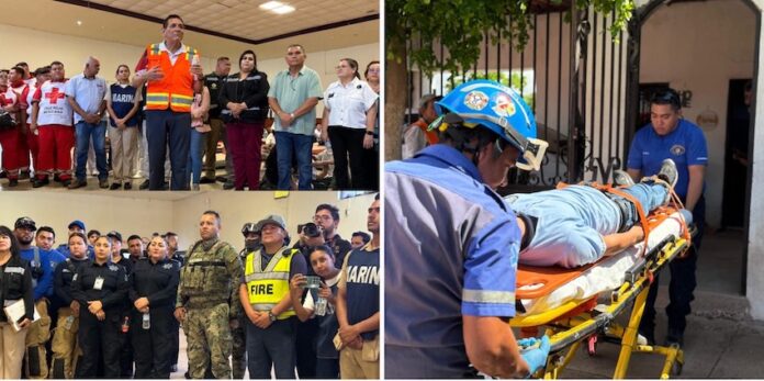 #Empalme Empalme, sede del Segundo Simulacro Nacional 2025; el alcalde Luis Fuentes Aguilar encabezó el evento.