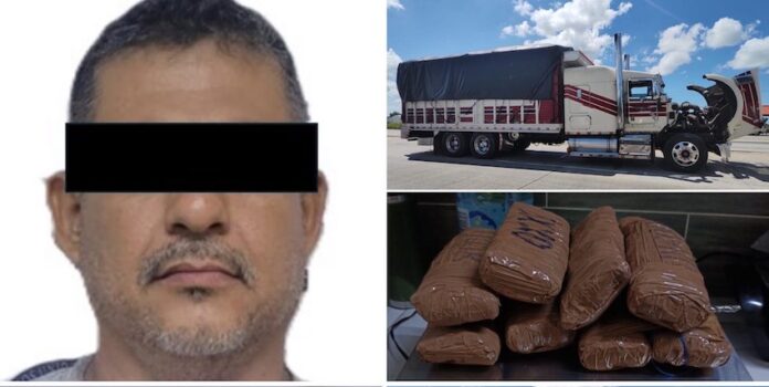 #Huatabampo Transportaba casi 5 kilos de heroína en un camión torton; el de nombre José “M” viajaba de Tepic, Nayarit, rumbo a Tijuana, BC.