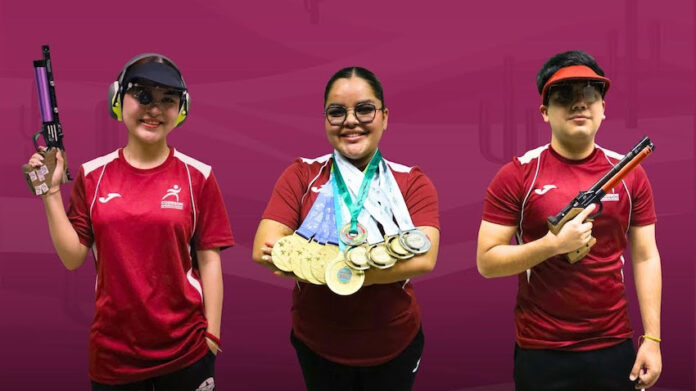 #Hermosillo Terna de sonorenses de tiro buscará boletos a los JCC 2026; Andrea y Sofía Ibarra, junto a David Valdez, estarán en el Campeonato Clasificatorio hacia Santo Domingo, República Dominicana.