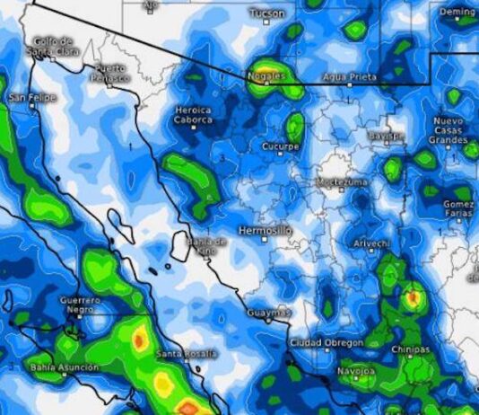 Se esperan para hoy lluvias ligeras a moderadas