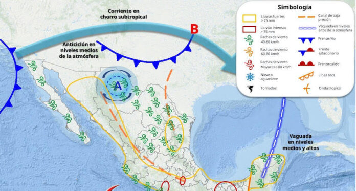 #Hermosillo Monzón mexicano continuará ocasionando tormentas eléctricas; con fuertes rachas de viento sobre el norte, noroeste, noreste, este, centro y sur en horario vespertino.