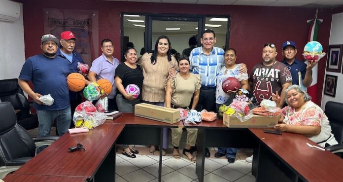 #Empalme Entrega Ayuntamiento material deportivo a delegados municipales; destinado a fomentar la práctica entre niños y jóvenes de sus comunidades.