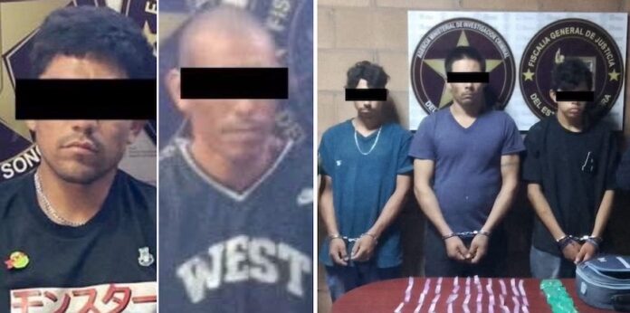 #SLRC Aseguran droga, vehículo y detienen a cinco personas; en operativos conjuntos en San Luis Río Colorado.