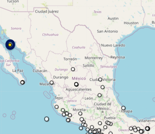 Temblor de 3.7 grados en Guaymas