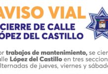 Inicia Gobierno Municipal mantenimiento en calle López del Castillo
