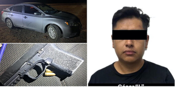 #Caborca Por traer arma de fuego consigo estará preso 4 años; César “L”, fue capturado en la carretera Caborca-Sonoyta.