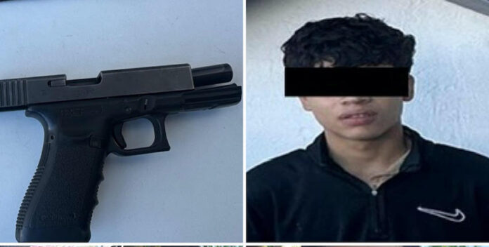 #Hermosillo Detiene a armado en Hermosillo; Cristian “N”, de 18 años, fue asegurado en la colonia Jacinto López.