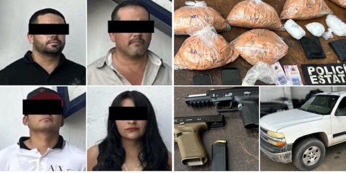 #Hermosillo Aseguran más de mil 400 envoltorios de droga y armas de fuego; hubo cuatro detenciones, en operativo policial en Hermosillo.