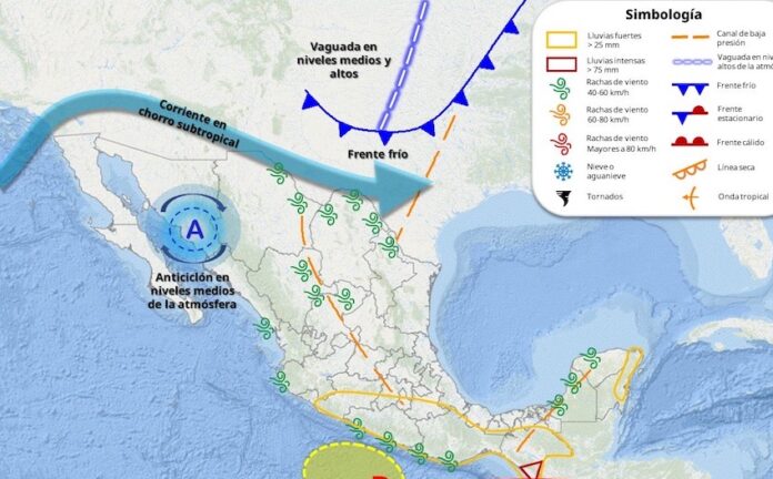 #Hermosillo Condiciones estables, con cielos mayormente despejados sin probabilidad de lluvia; persistirá un ambiente fresco en la región centro, noroeste, sur y frío en zonas altas de Sonora durante la noche y madrugada.
