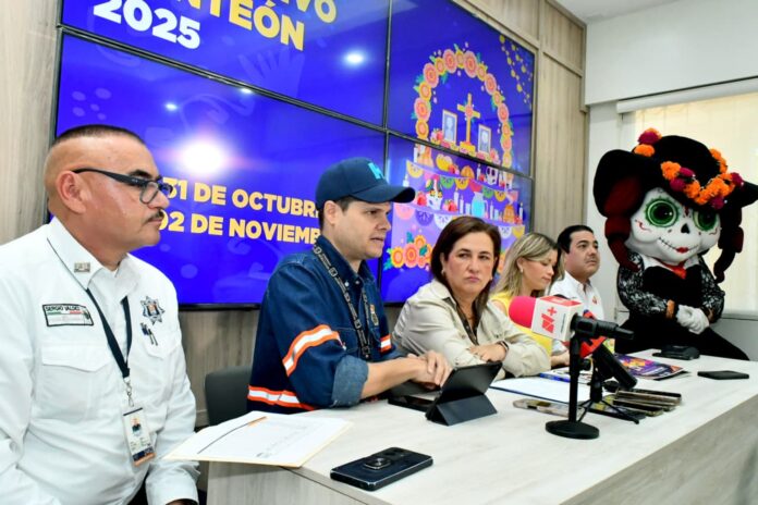 Anuncia Gobierno Municipal Operativo por el Día de Muertos 2025; Policía Preventiva y Tránsito Municipal, Servicios Públicos, Inspección y Vigilancia y el Instituto Municipal de Cultura y Arte coordinan acciones.