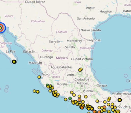 Vuelve a temblar frente a las costas de Guaymas, anoche