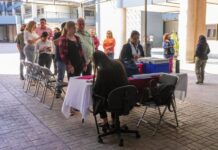 Instalan punto de vacunación invernal en Centro de Gobierno