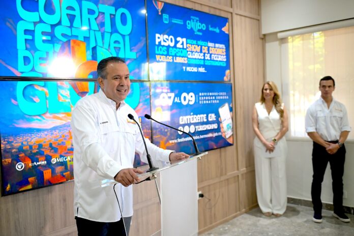 Anuncia Toño Astiazarán Festival del Globo 2025 con tres días de entretenimiento familiar; del 7 al 9 de noviembre se llevará a cabo este evento que espera reunir a más de 50 mil asistentes.