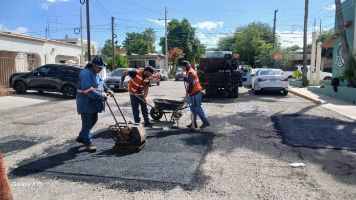 Se realizaron jornadas de bacheo este martes en 15 colonias de Hermosillo; cuadrillas de la Dirección General de Desarrollo de Infraestructura (DGDI) atendieron diversos puntos de la ciudad.