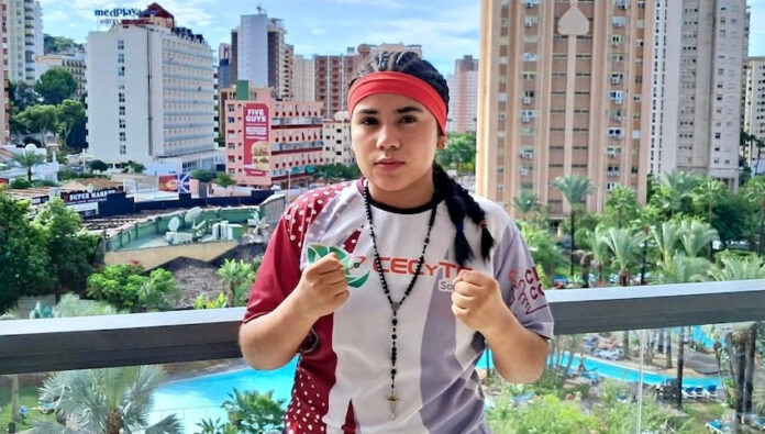 #Hermosillo Alumna de Cecyte conquista subcampeonato internacional de box en España; Gabriela Hernández Araujo, alumna del plantel Espernza, de Ciudad Obregón.
