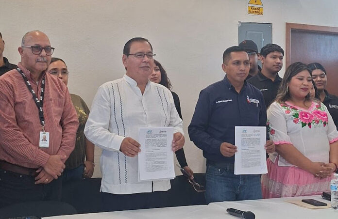 #Cajeme  Fortalecen corredor académico en beneficio de la tribu Yaqui; la Universidad Tecnológica del Sur de Sonora y la Universidad del Pueblo Yaqui formalizaron un convenio de colaboración.