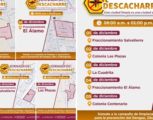 Del 1 al 5 de diciembre tendrá el Ayuntamiento de Guaymas Jornada de Descacharre