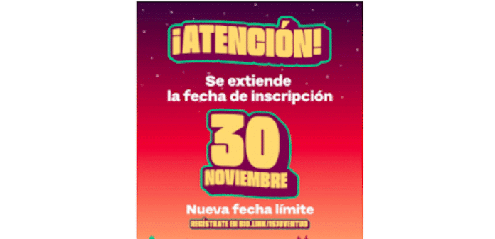 #Hermosillo Amplían convocatoria del Premio Estatal de la Juventud; el registro para participar permanecerá abierto hasta el 30 de noviembre.