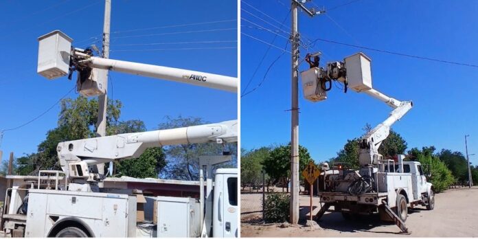 #Guaymas Realiza Ayuntamiento de Guaymas instalación de luminarias en el ejido el Yaqui, para fortalecer la seguridad y contribuir a la reconstrucción del tejido social.