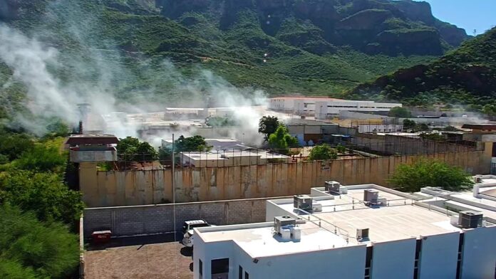 #Guaymas Fumigan en interior y alrededores del Cereso, de San Germán; para prevenir la proliferación del mosco transmisor del dengue.