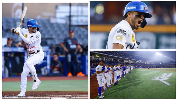 #Guaymas Jared Serna ‘exprime’ a los Naranjeros y brilla en triunfo de Charros; el pelotero guaymense produjo 4 carreras y sigue de líder en triples.