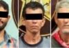 Tres detenidos con arma de fuego y droga