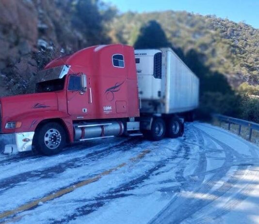 Continúa pronóstico de caída de nieve o agua nieve en sierra de Sonora
