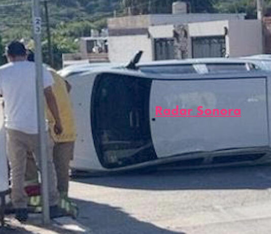 Choque-Volcamiento en la colonia Petrolera