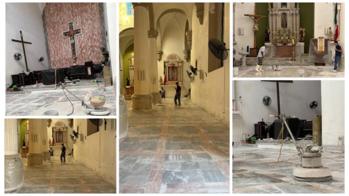 #Guaymas Inician trabajos de rehabilitación en templo San Fernando, considerado la joya histórica de Guaymas.