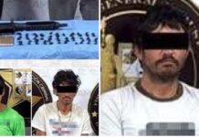 Tres detenidos con droga y arma de fuego