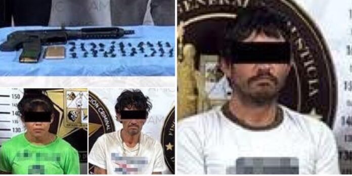 #Hermosillo Tres detenidos con droga y arma de fuego; resultado de operativo conjunto llevado a cabo en Hermosillo.