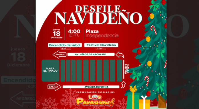 #Empalme Organiza DIF el tradicional desfile navideño; será el 18 de diciembre; participarán, funcionarios del Ayuntamiento, el propio DIF, diversas instituciones educativas, empresas, organismos sociales e instituciones de servicio.