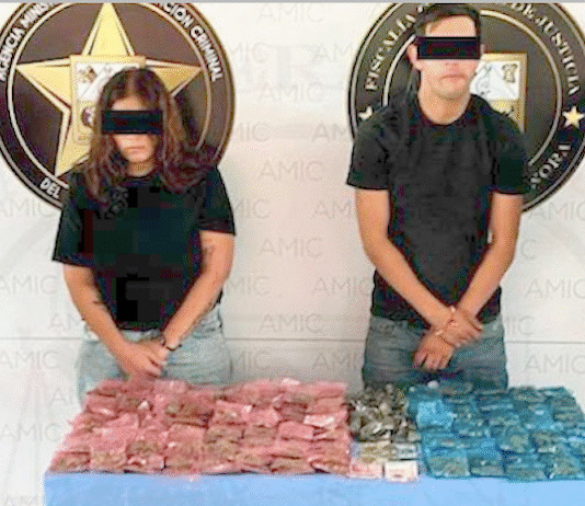Capturan a pareja y aseguran más de 300 dosis de droga