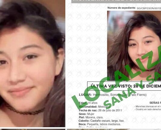 Localizan a menor de edad reportada como desaparecida