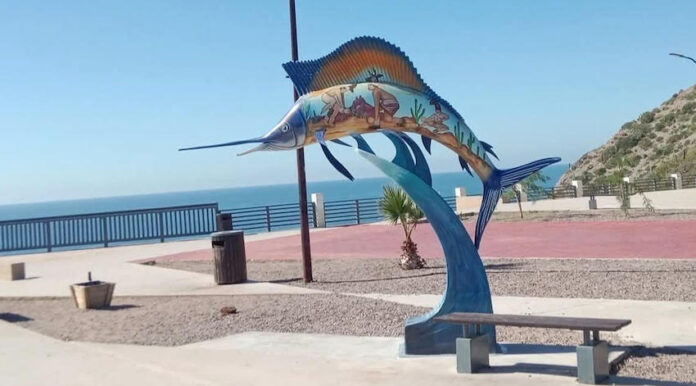 #San Carlos Instalan escultura de pez vela en el Mirador Escénico; forma parte de los atractivos que dan realce a este punto turístico.