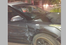 Ocurrió choque de autos la madrugada de hoy, en la ’23 de Marzo’