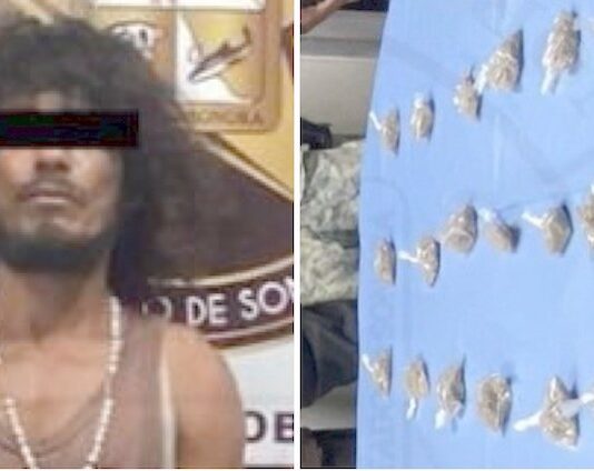 Detienen a sujeto por narcomenudeo