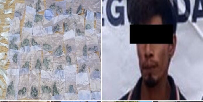 #Etchojoa Incautan 80 dosis de droga en Etchojoa; en operativo conjunto fue detenido un sujeto de nombre Jesús “N”, de 28 años de edad.