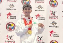 Gana alumno de Conalep oro y plata en campeonato internacional de karate