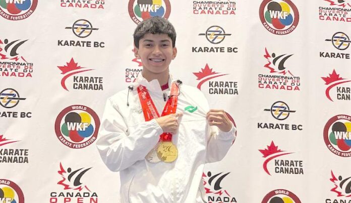Gana alumno de Conalep oro y plata en campeonato internacional de karate; Emmanuel Viera Hernández, del plantel de San Luis Rìo Colorado; la competencia tuvo lugar en Columbia Británica.