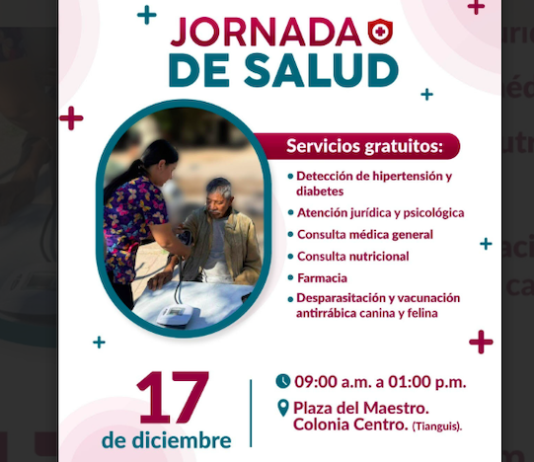 Invita Ayuntamiento de Guaymas a participar en Jornada de Salud