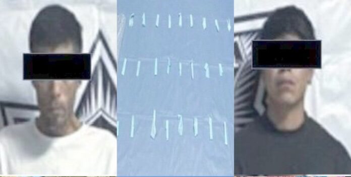 Dos detenidos en posesión de droga; fueron capturados en operativo coordinado en Ciudad Obregón.