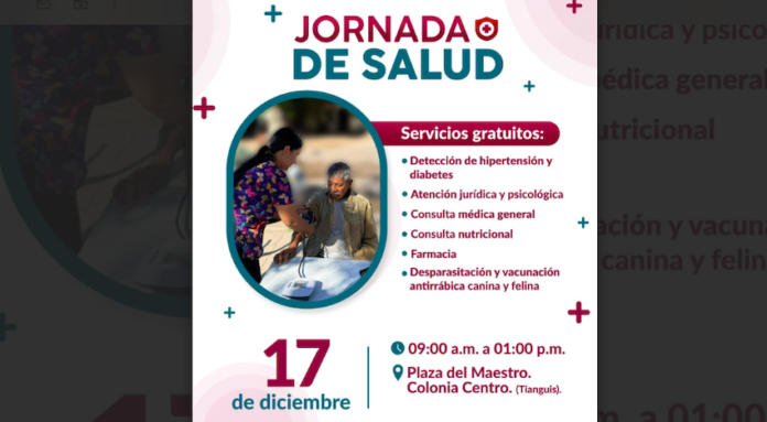 Invita Ayuntamiento de Guaymas a participar en Jornada de salud; como parte de los trabajos preventivos en los que participan Desarrollo Social, la Coordinación de Atención a la Mujer y Salud Pública Municipal.